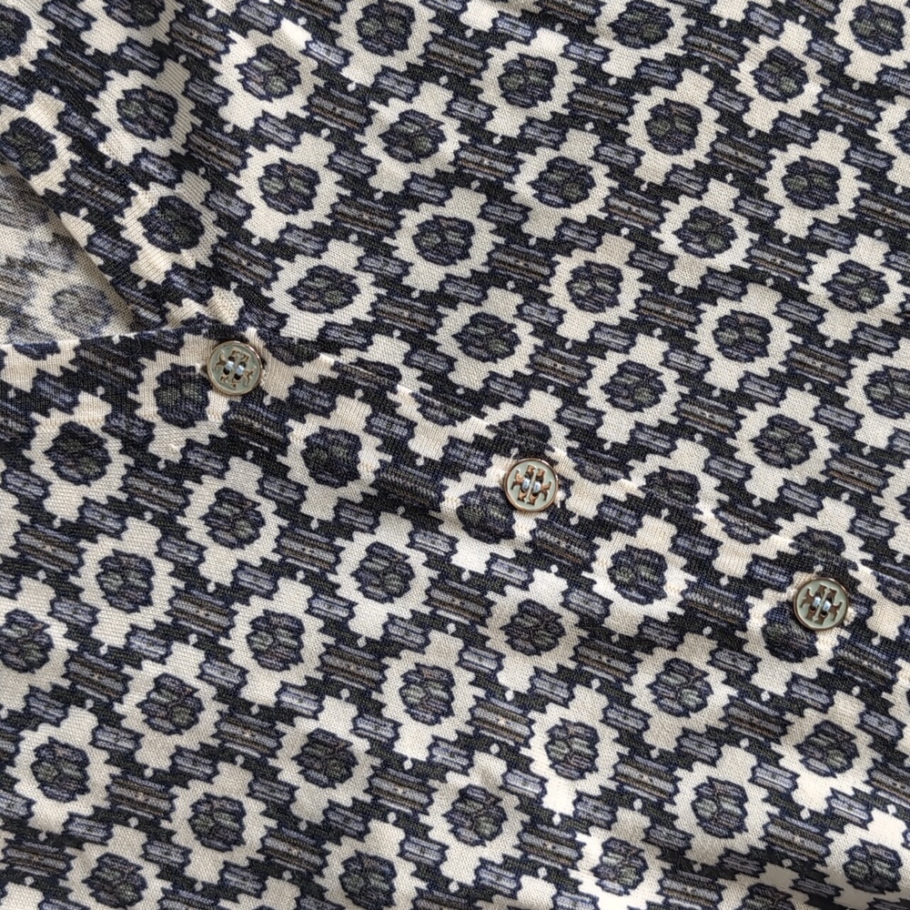 Tory Burch Black and White Patterned Sweater - Picture 2 of 3